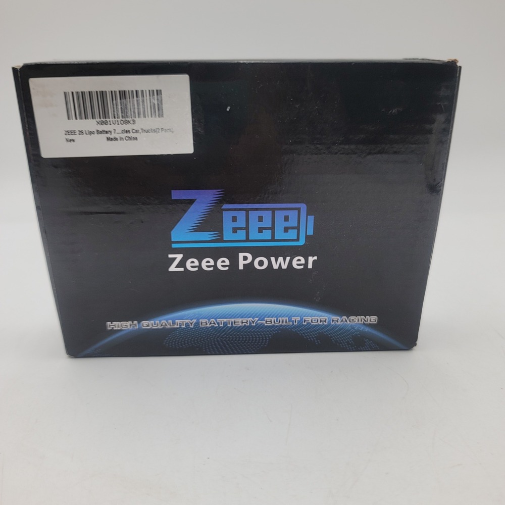 2 Pack Zeee Power 2S Lipo Battery 7.4V for RC Cars and Trucks X001V108KB